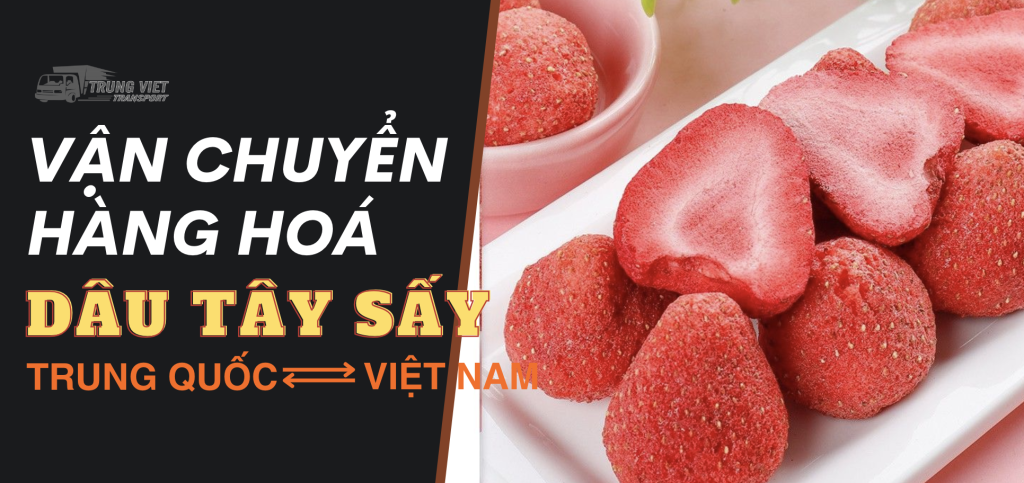 Vận chuyển dâu tây sấy từ Trung Quốc về Việt Nam