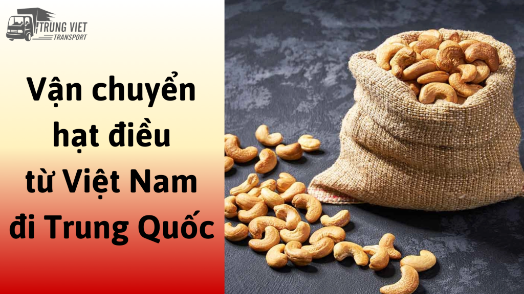 Dịch vụ vận chuyển hạt điều từ Việt Nam đi Trung Quốc