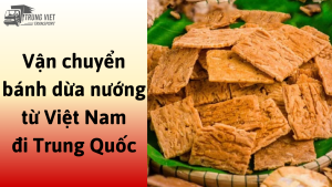 Dịch vụ vận chuyển bánh dừa nướng từ Việt Nam đi Trung Quốc
