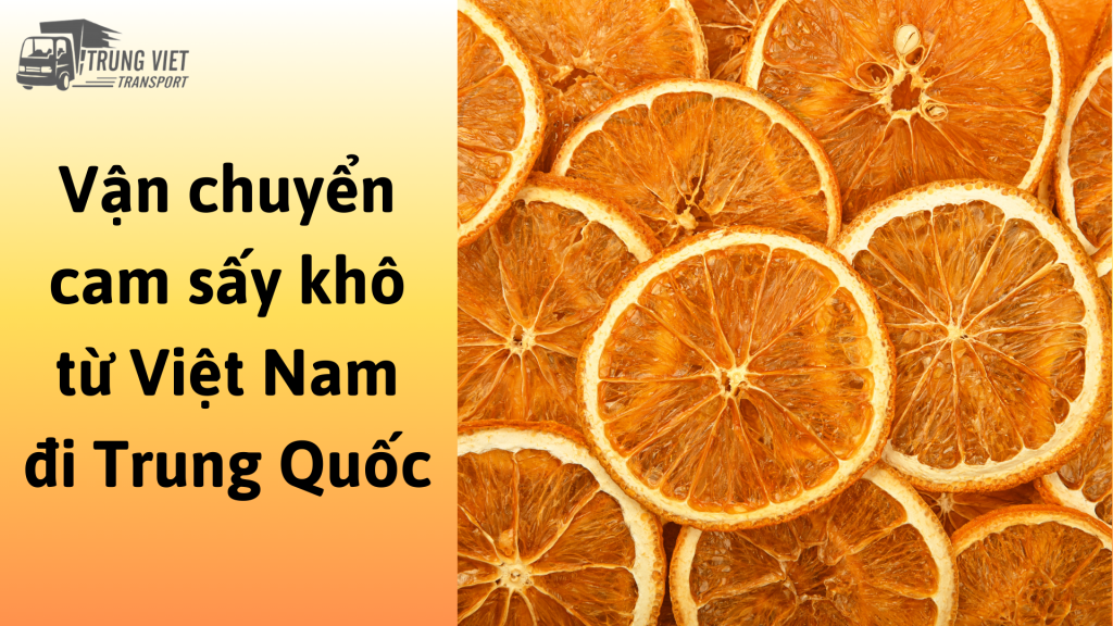 Dịch vụ vận chuyển cam sấy khô từ Việt Nam đi Trung Quốc