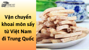 Dịch vụ vận chuyển khoai môn sấy giòn từ Việt Nam đi Trung Quốc