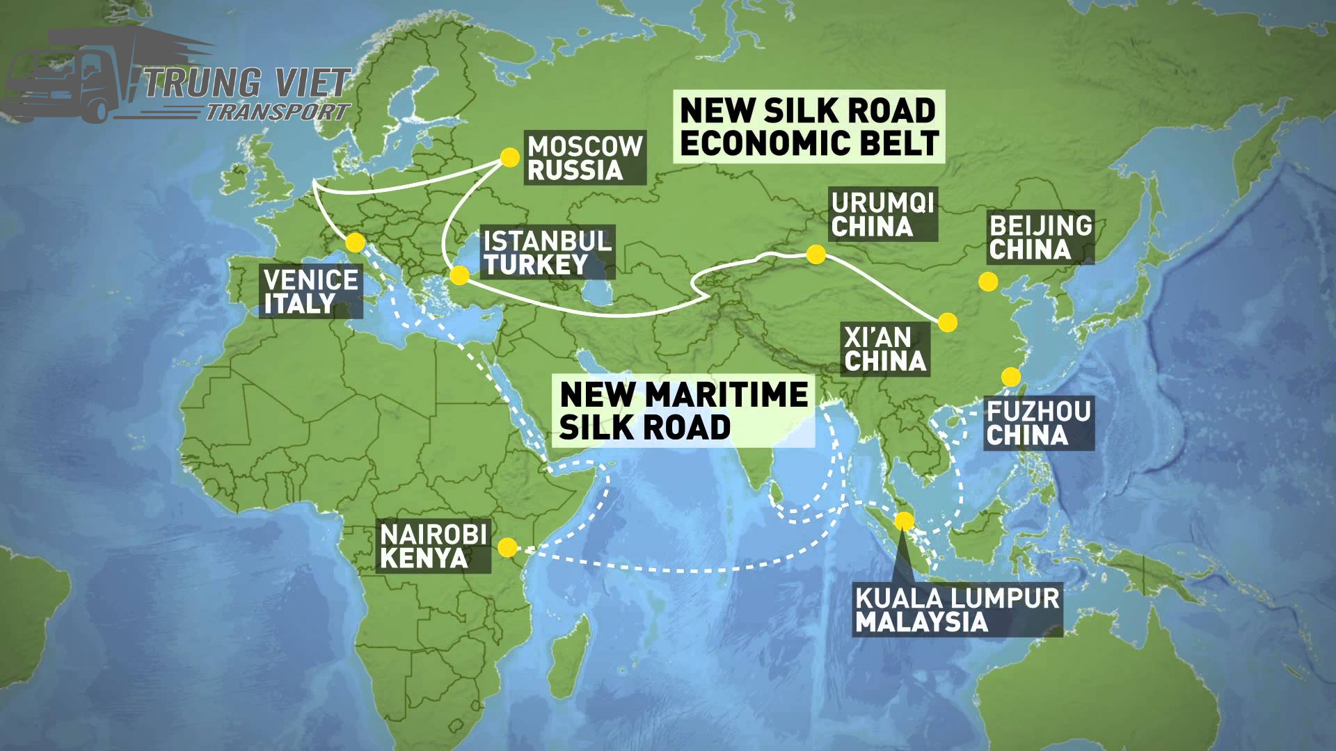 Trung Quốc và chiến lược "One Belt One Road" trong logistics xuyên lục địa