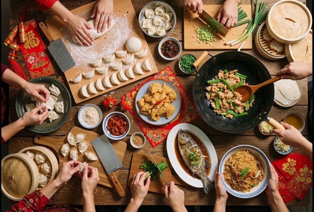 Những món ăn truyền thống không thể thiếu trong mâm cơm Tết Trung Quốc Những món ăn truyền thống không thể thiếu trong mâm cơm Tết Trung Quốc