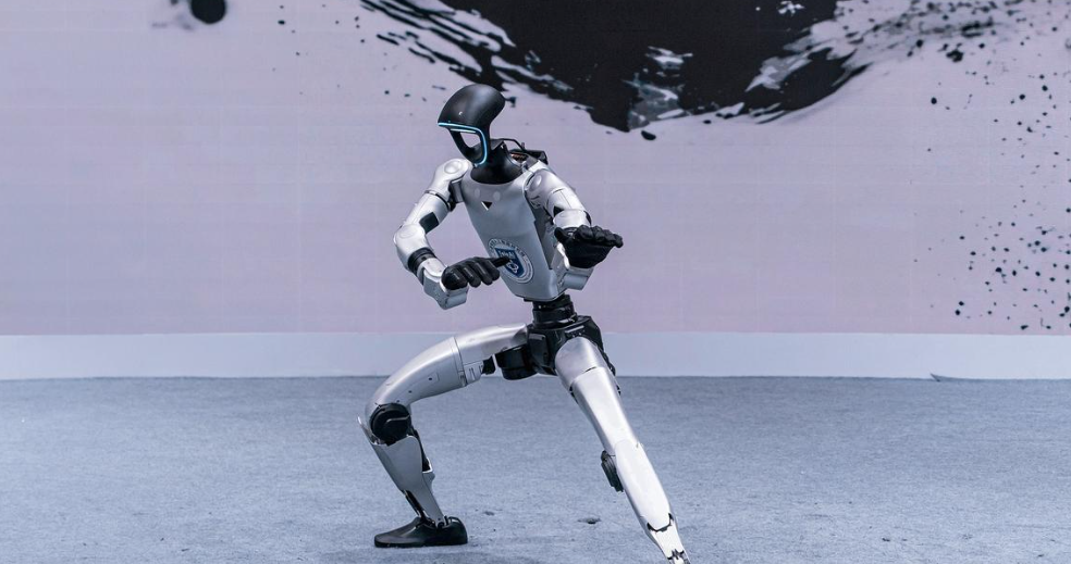 Robot hình người biểu diễn kongfu