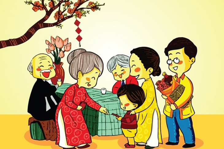 Lì xì ngày Tết.